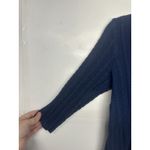 Laura Scott  Petite Large Blue Cable Knit Button Front Cardigan Sweater Photo 1