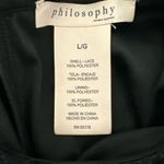 Philosophy Black Crochet Lace Short Sleeve Top Size L Elegant Boho Chic Photo 2