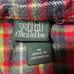 Wild Fable Women's  red plaid flannel shirt (M) Photo 1