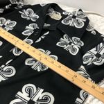 Vintage shirt dress made in California geometric black white long sleeve Size 10 Photo 8