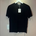 ZARA New  Junior’s Women’s Black Cotton T Shirt Size medium NWT Photo 1