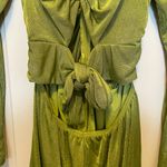 Princess Polly  Olive Green Loriella Long Sleeve Romper Photo 3