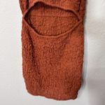 Free People  Scarlet Smocked Cutout Mini Dress Rust New partial Tag Sz Medium Photo 6