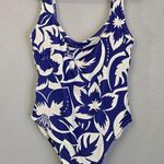 Madewell  Secondwave Square Neck Tank One-Piece Swimsuit in Tropical Floral Photo 0