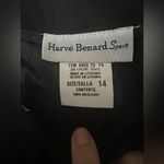 Harvé Benard Sport 100% Wool Black Trousers Size 14 Photo 2