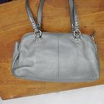 Coach F16529 Penelope Turnlock Silver Leather Satchel Photo 5