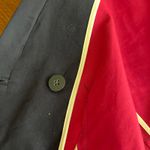 Banana Republic  Navy‎ Cotton Canvas Pea Coat Jacket Size Small Gold Buttons Photo 8