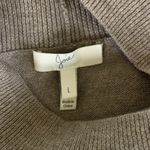 Joie  Catriona Brown Wool Silk Sweater Dress Long Sleeve Mock Neck Large Photo 3