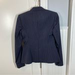 Theory ‎ Blazer Gabe B 2 Urban Navy Pinstripe 1-Button Virgin Wool size 2 Office Photo 5