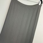 Escada Womens Pleated Maxi Skirt Sz 40 Grey Rayon Stretch Knit Gray Photo 8
