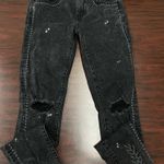 American Eagle  Super Stretch X Black Printed Jegging Jeans Size 6 Long Photo 0