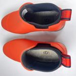 UGG  Waterproof Rubber Rain Boots Womens Size 6 Orange Black Ankle Photo 4