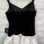 Lulus Fabulous Perception Black and White Velvet Mini Dress Size Small Photo 5