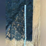 Chaser NWT  Black Lace Slip Midi Skirt with Slit Size Medium ~ Trending Fall 2025 Photo 10