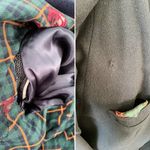 Evan Picone Vintage 100% wool double breasted navy blue overcoat size large L Photo 6