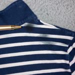 LRL Ralph Lauren Striped Quarter Zip Women 1X Pullover Sweatshirt 3/4 Sleeve Blue Photo 9