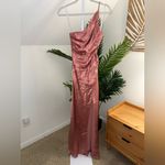 Shona joy  La‎ Lune Asymmetrical Gathered Maxi Dress in Antique Rose NWT! Photo 2