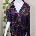 Disco 70’s Rainbow Metallic Top Size M Photo 4
