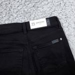 7 For All Mankind Women’s Mid Rise Gwenevere Skinny Jeans Size 23 Black Stretch Photo 2
