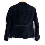 Eddie Bauer Women's Blazer Small Black Jacket Lined Corduroy Long Sleeve Pockets Photo 1