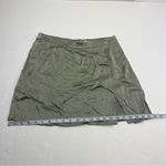 l*space L* Delta Metallic Skirt Mini With Slit‎ Light Olive Size Large Womens NEW Photo 7