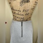 Michael Kors MICHAEL Striped Gray & White A Line Skirt with Zip Back Size 2 Photo 8