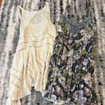 Free People Cream Flowy Lace and Western Royalty Beaded Floral Dresses XS Photo 0