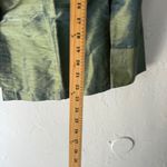 anii Vintage 90s Women's Green Silk Button Up Top Shirt L Metallic Artsy Fairy Size L Photo 7