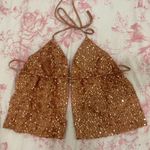 Blue Blush Sequin Going Out Top Photo 0