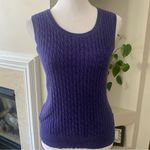 Banana Republic  Purple Cable Knit Wool-Blend Pullover Vest Size XS Photo 3