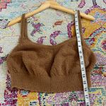 Reformation brown broucle cropped top Photo 7