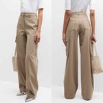 Theory  Neoteric Twill Cargo Pants Size 12 Bark Photo 5