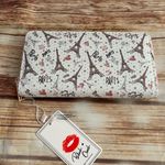 blush Crush Women’s Zippered Folded Paris Wallet with Rhinestones Photo 4