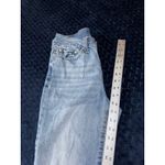 REWASH  Distressed Straight Jeans Ripped Raw Hem‎ Light Wash Denim Size 25 Photo 8