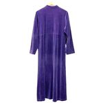 Nordstrom Vintage 90s Velour Maxi Dress Women’s Size LP Large Purple Amethyst Photo 2