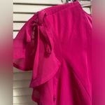 Lulus NWT  Chiffon Hot Pink Dress High low‎ Ruffle Maxi Size XS Lined Photo 3
