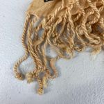 Vintage Ashley Cooper tan lightweight knit tassel fashion wrap around scarf Photo 3