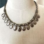 Bohemian antique silver tone vintage disc necklace Photo 0