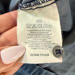 0039 Italy Womens Long Sleeve Denim Chambray Tunic Shirt Dress Blue Size M Size M Photo 4