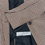 ZARA NEW WOMAN PLAID CHECK BLAZER BLACK RED CAMEL JACKET S Photo 4