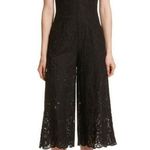 NWT Jonathan Simkhai Scallop Edge Embroidered Jumpsuit Black Embroidered SZ 4 Photo 0
