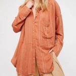 Free People Orange Button Down Photo 0