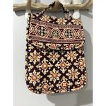Vera Bradley  Retired Medallion Shoulder Tote Burgundy Lunch‎ Bag Wristlet Photo 8