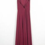 Lulus Mythical Kind of Love Wine Red Chiffon Maxi Dress Small Wedding Cocktail Photo 11