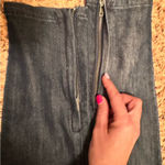 BCBGeneration Blue Jeans w/ Black Quilted Leather Accents Sz 24 Photo 4