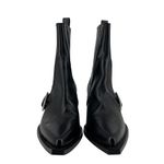 ZARA SRPLS Limited Edition Black Leather Cowboy Boots Size 40 EU 9 US Photo 11