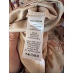 Arula Floral Maxi‎ Dress Long Sleeve Ruffle Tie Front Bohemian Tiered SZ 10 12 Tan Photo 2