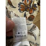 Faherty Portia Linen Blend Top Floral Peasant V Neck Size Small Cottagecore Photo 11