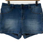 SO  Juniors Denim Jean Shorts Blue Pockets Stretch Casual Summer Size 13 Photo 0