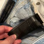 All Saints Distressed High Rise Skinny Jeans Raw Hem Womens 25 Blue Denim Zip Photo 10